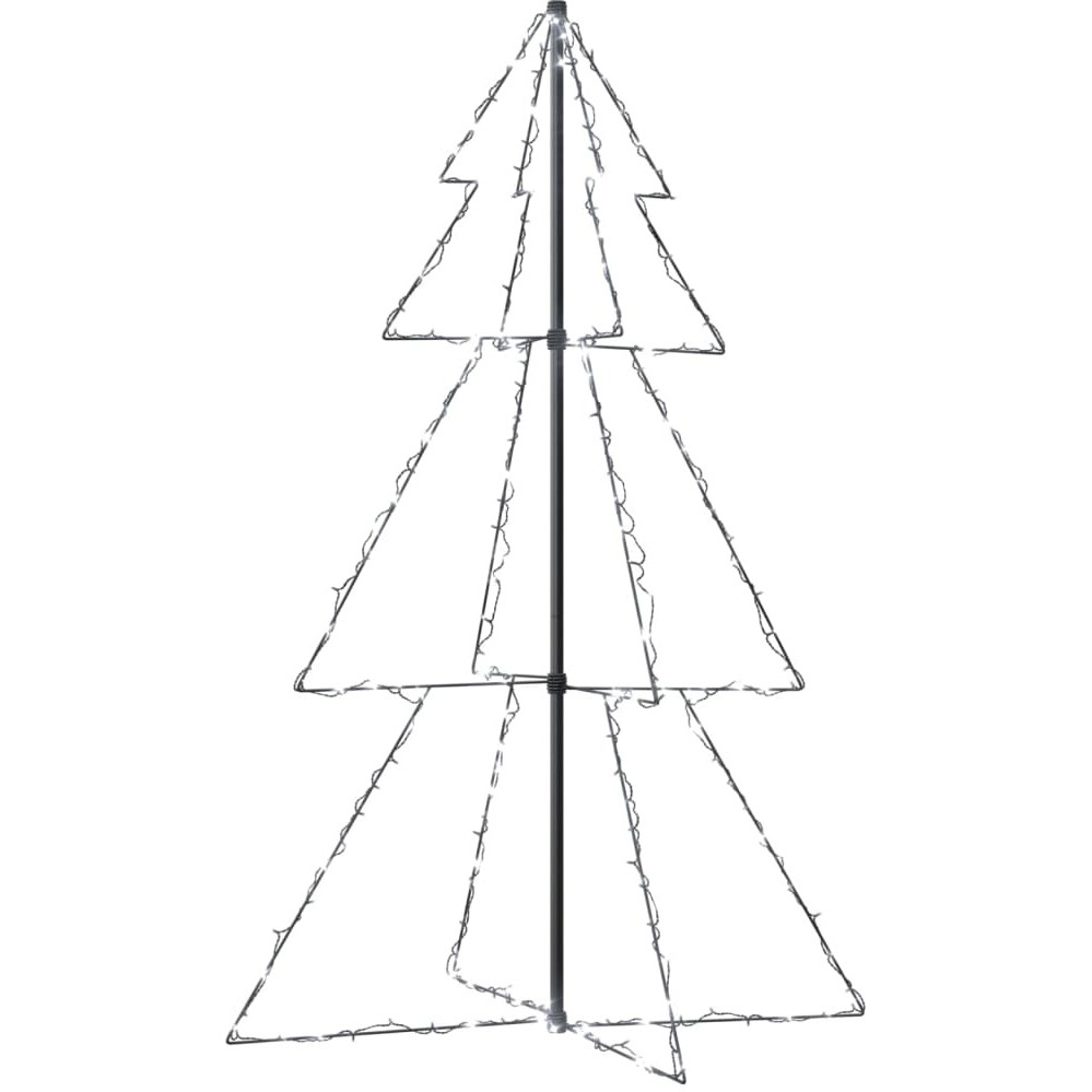 vidaXL Christmas Cone Tree 200 LEDs Indoor and Outdoor 3x5 ft