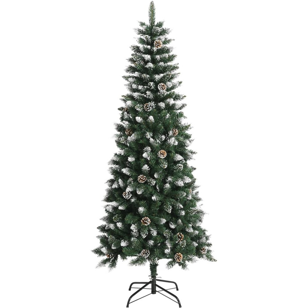 vidaXL Artificial Christmas Tree with Stand Green 70.9" PVC
