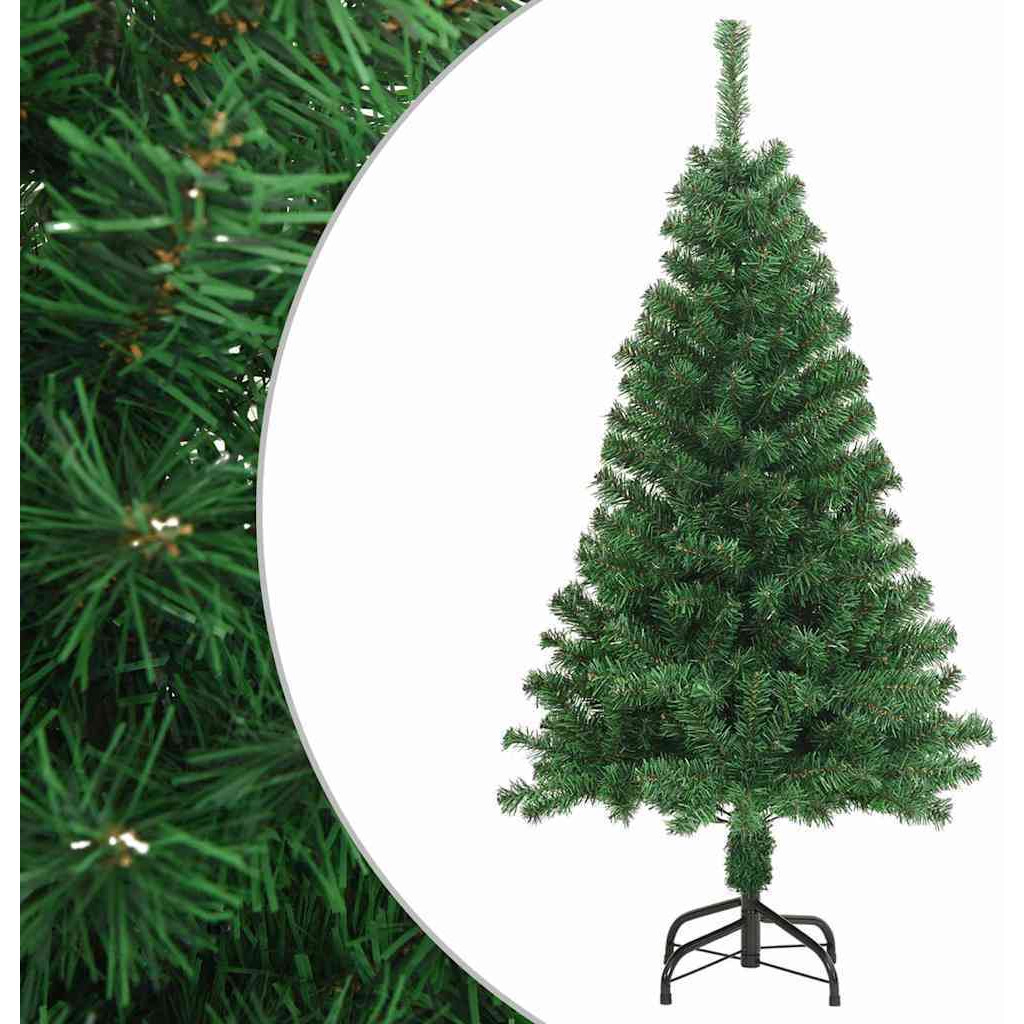 vidaXL Artificial Christmas Tree with Thick Branches Green 5 ft PVC