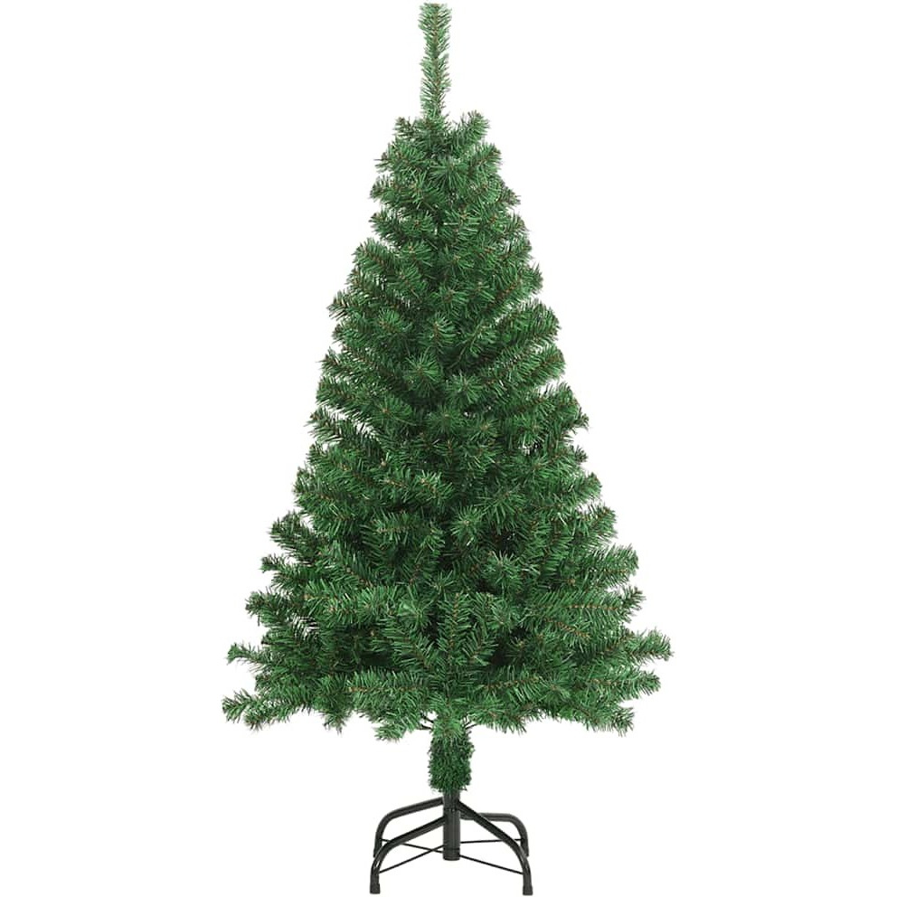 vidaXL Artificial Christmas Tree with Thick Branches Green 5 ft PVC