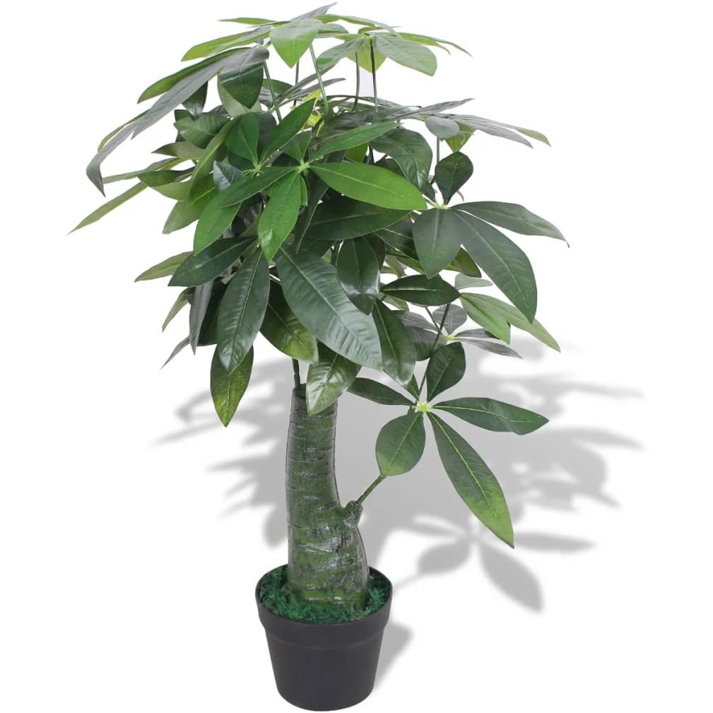 vidaXL Artificial Fortune Tree Plant with Pot 33.5" Green