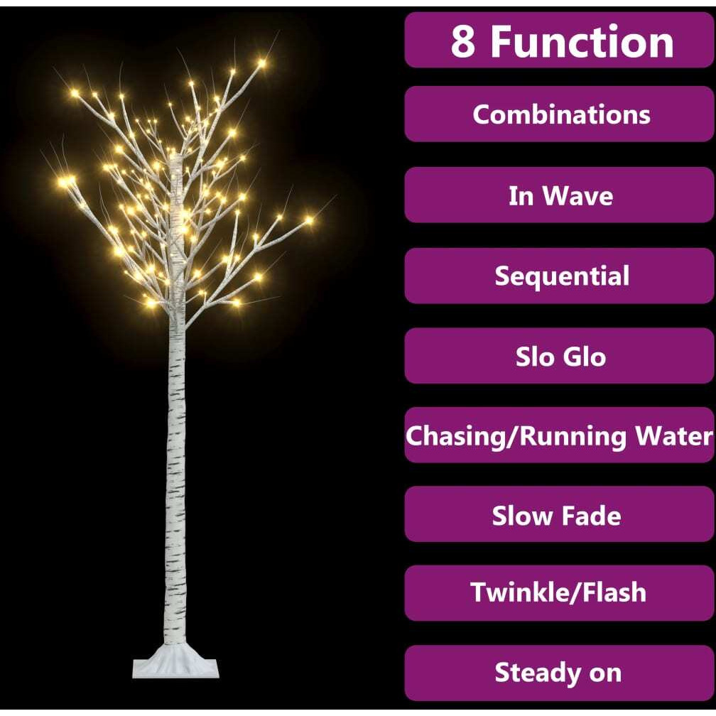 vidaXL Christmas Tree 156 LEDs 5 ft Warm White Willow Indoor Outdoor