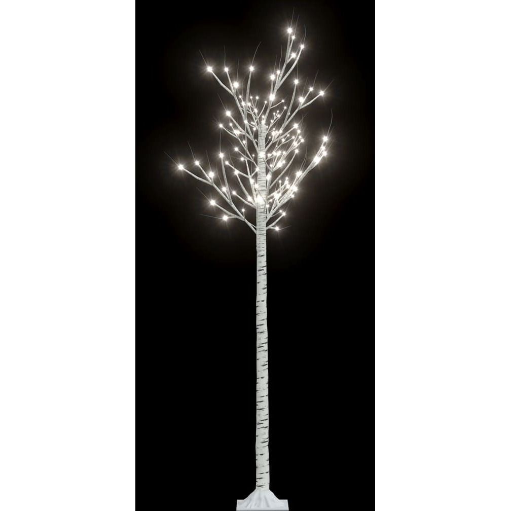 vidaXL Christmas Tree 200 LEDs 6 ft Cold White Willow Indoor Outdoor