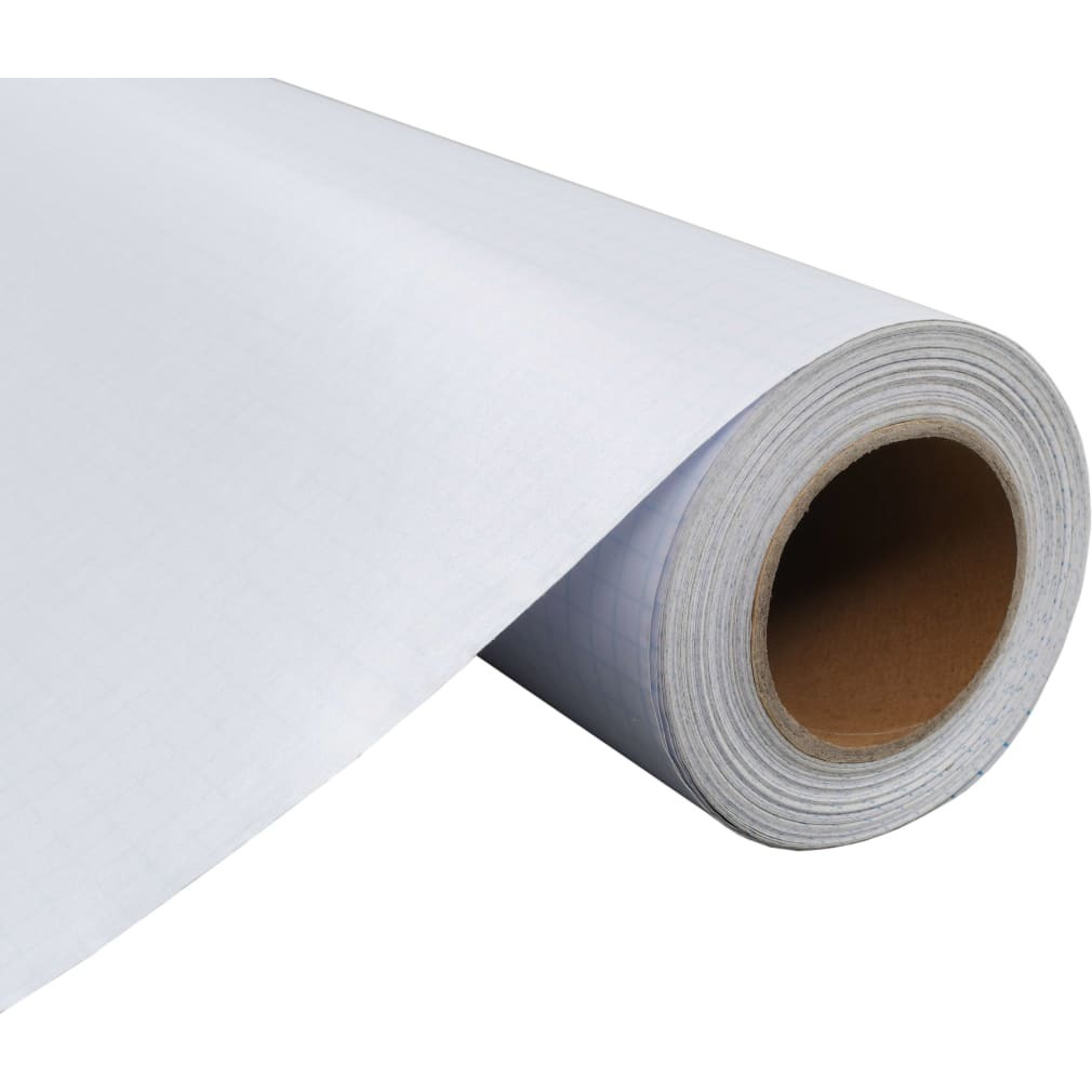 vidaXL Pure Frosted Privacy Window Film Milk Glass Adhesive 3'x16.4'
