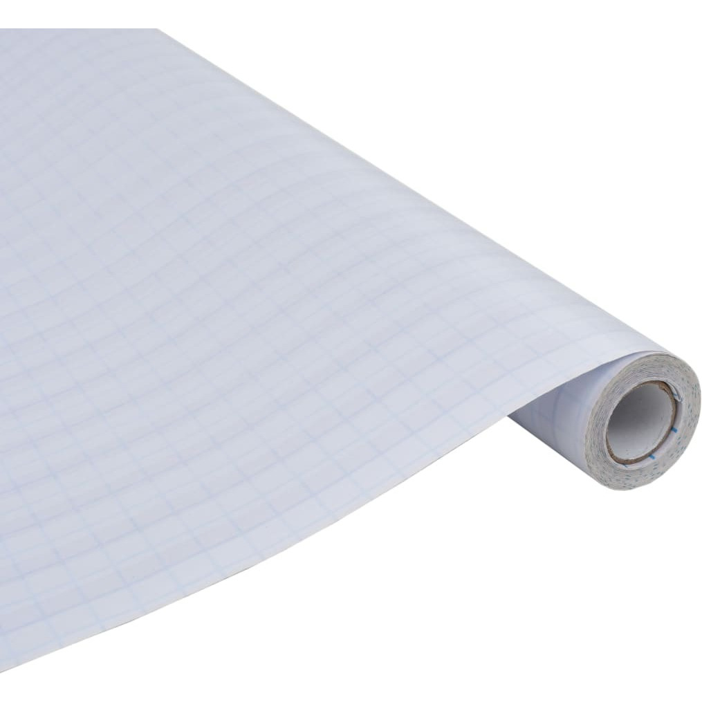 vidaXL Frosted Privacy Window Film Adhesive Stripes 3'x16.4'