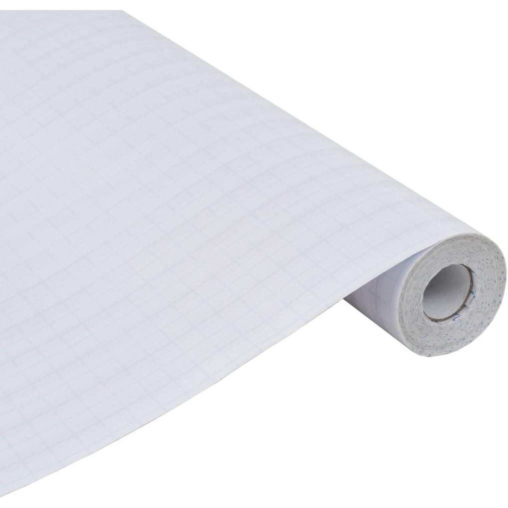 vidaXL Frosted Privacy Window Film Adhesive Stripes 3'x32.8'