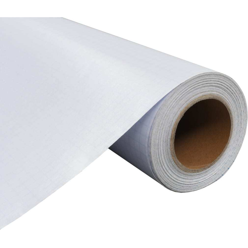 vidaXL Pure Frosted Privacy Window Film Milk Glass Adhesive 3'x164'