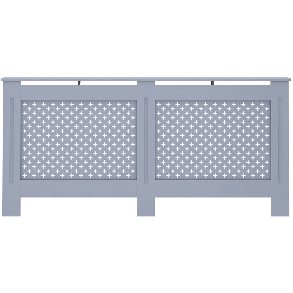 vidaXL Radiator Cover Anthracite 67.7&quotx7.5&quotx31.9" MDF
