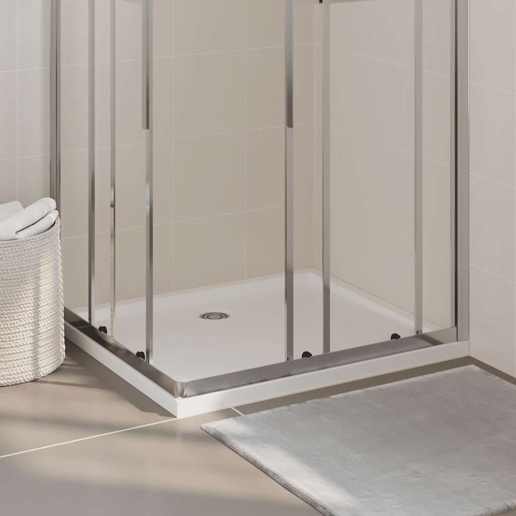 vidaXL Rectangular ABS Shower Base Tray White 31.5&quotx35.4"