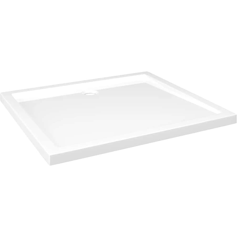 vidaXL Rectangular ABS Shower Base Tray White 31.5&quotx35.4"