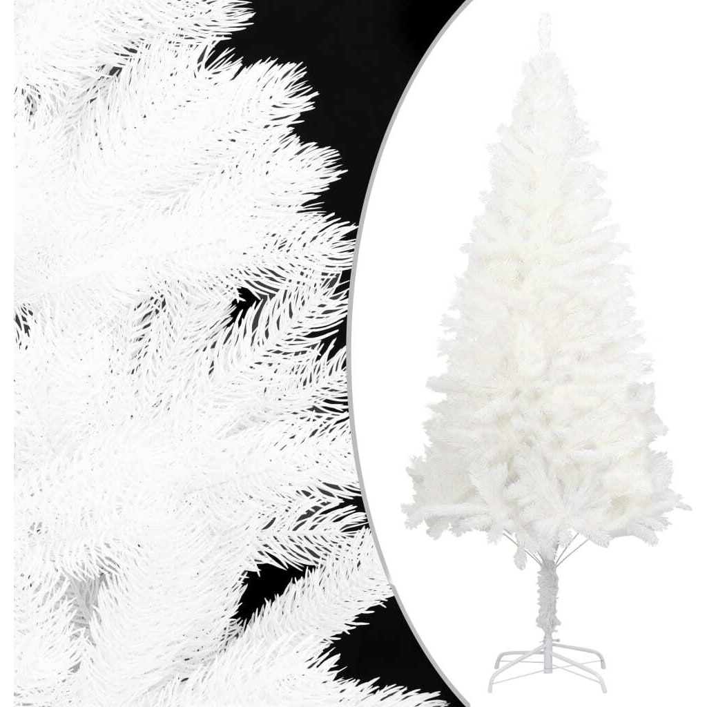 vidaXL Artificial Christmas Tree Lifelike Needles White 6 ft