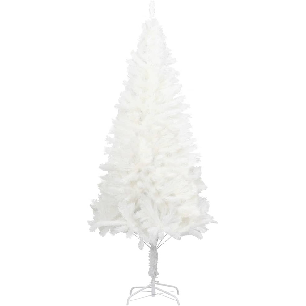 vidaXL Artificial Christmas Tree Lifelike Needles White 6 ft