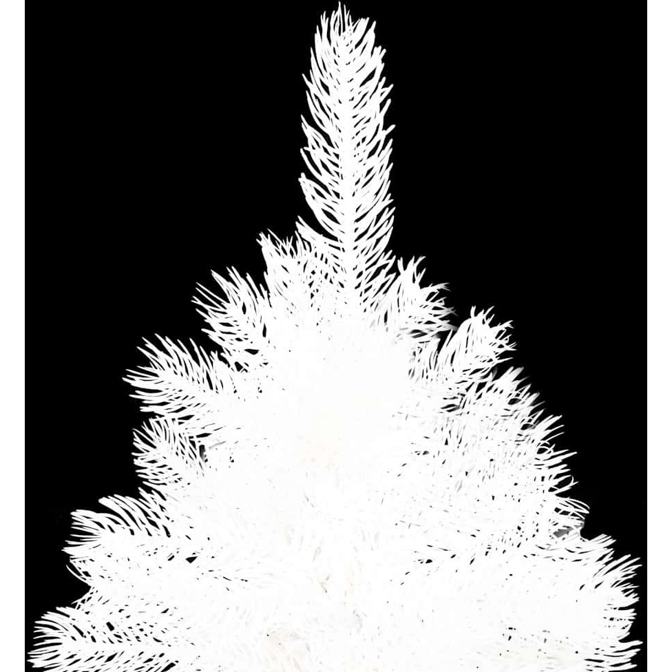 vidaXL Artificial Christmas Tree with LEDs&Ball Set White 70.9"