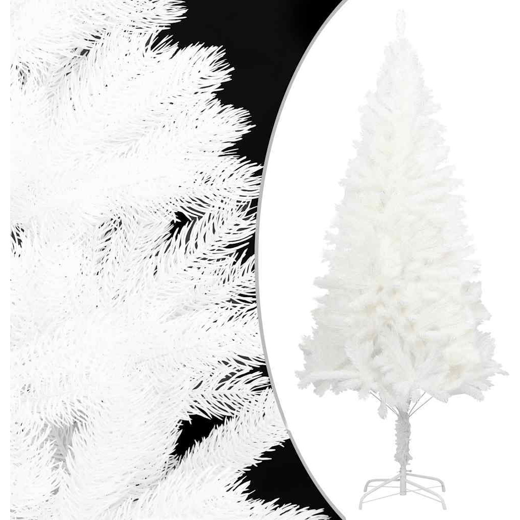 vidaXL Artificial Christmas Tree with LEDs&Ball Set White 70.9"