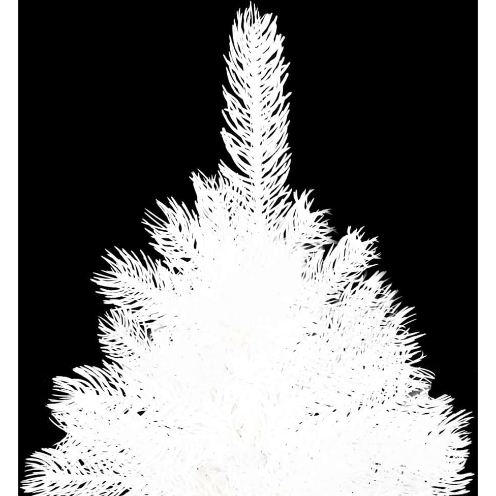 vidaXL Artificial Christmas Tree with LEDs&Ball Set White 59.1"