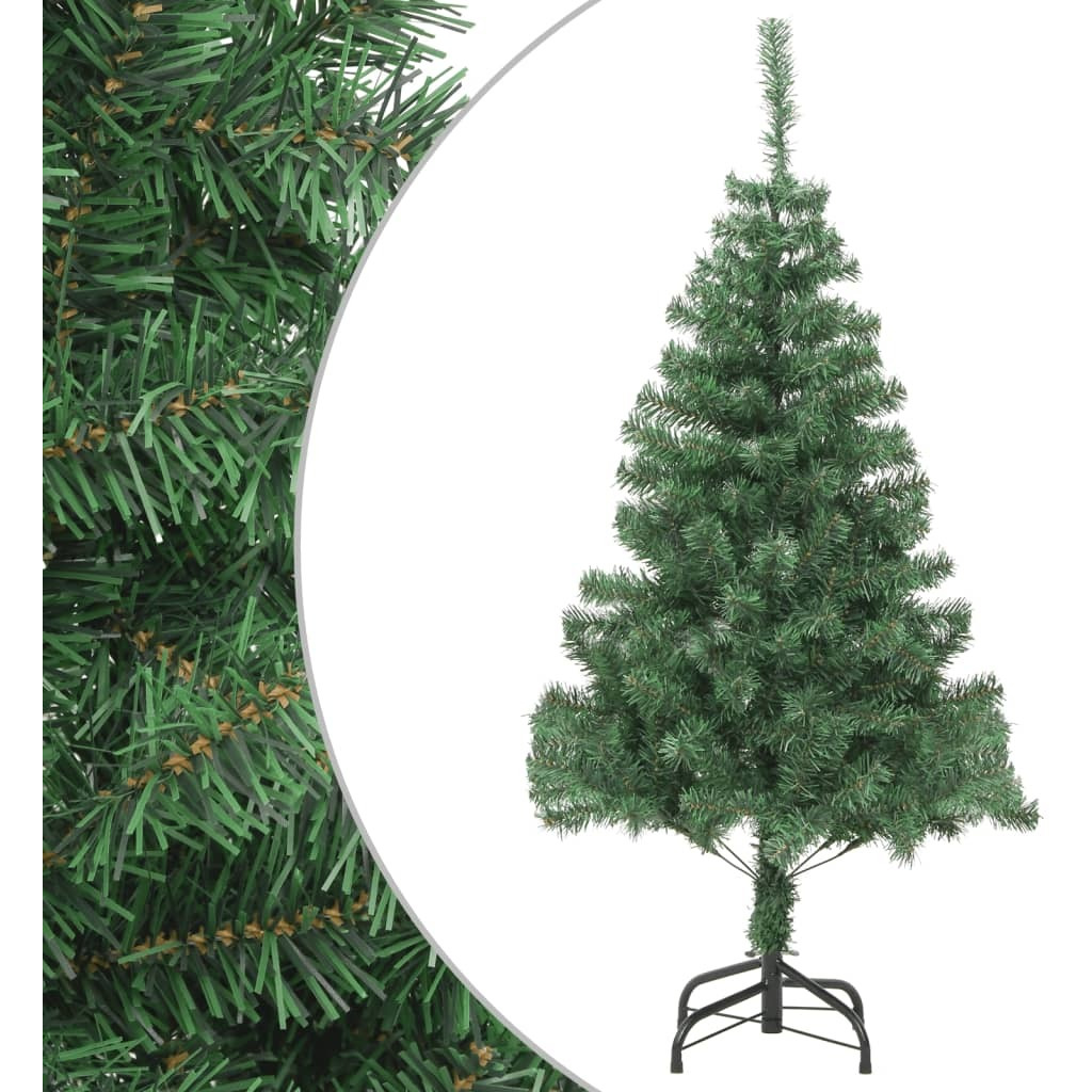 vidaXL Artificial Christmas Tree with Steel Stand 7 ft 910 Branches