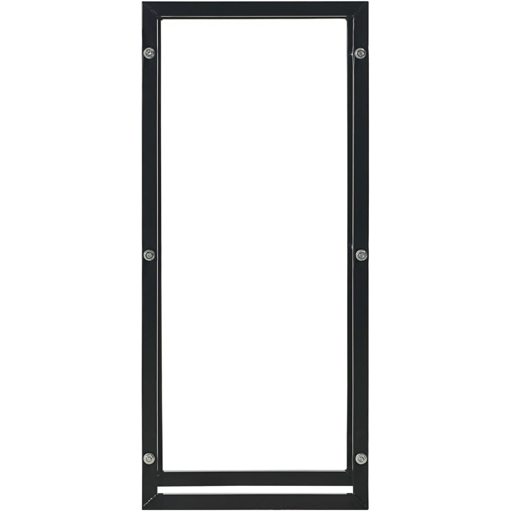 vidaXL Firewood Rack Black 17.3&quotx7.9&quotx39.4" Steel