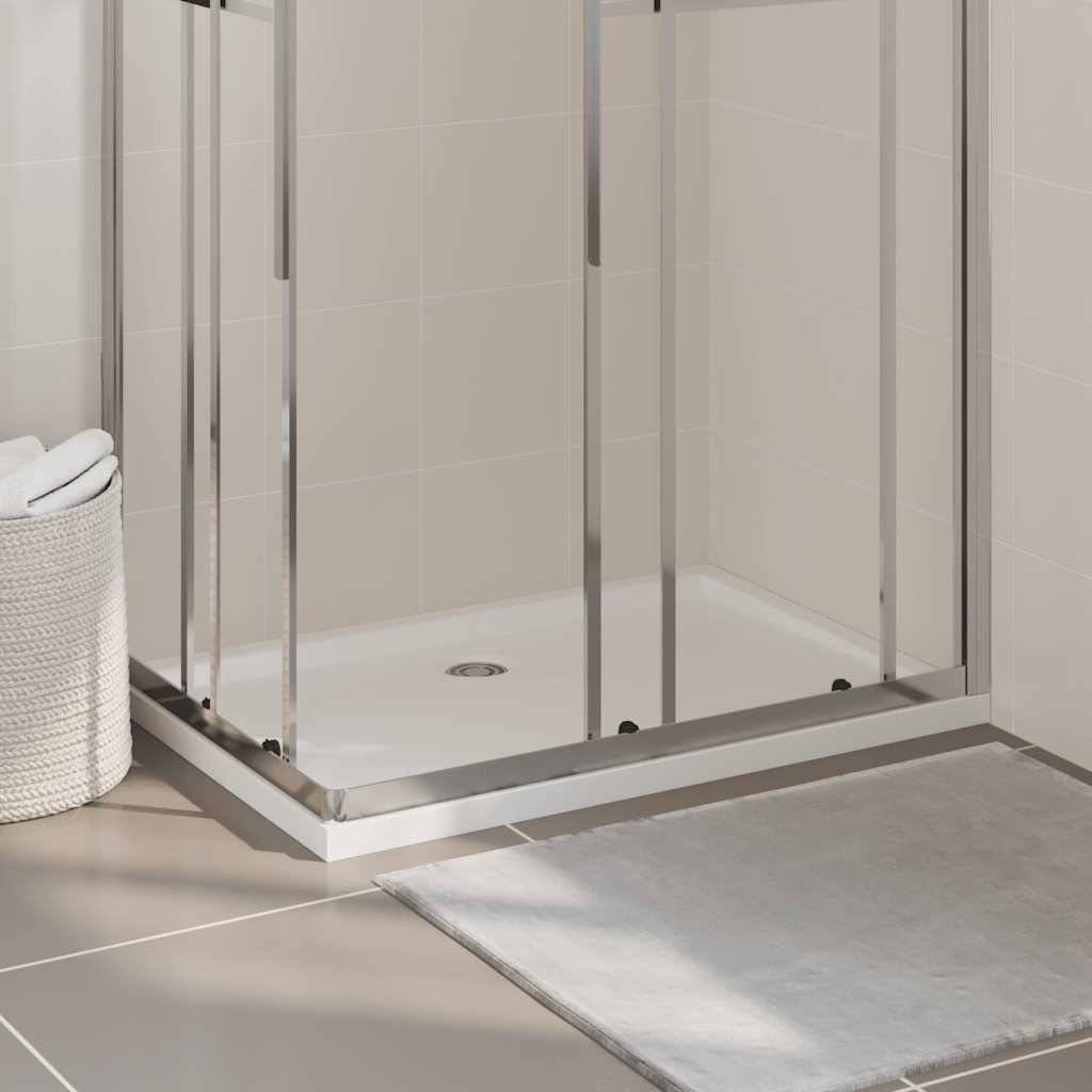 vidaXL Rectangular ABS Shower Base Tray White 27.6&quotx39.4"