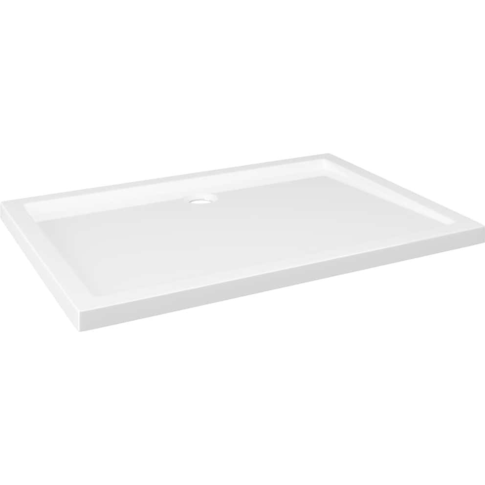 vidaXL Rectangular ABS Shower Base Tray White 27.6&quotx39.4"