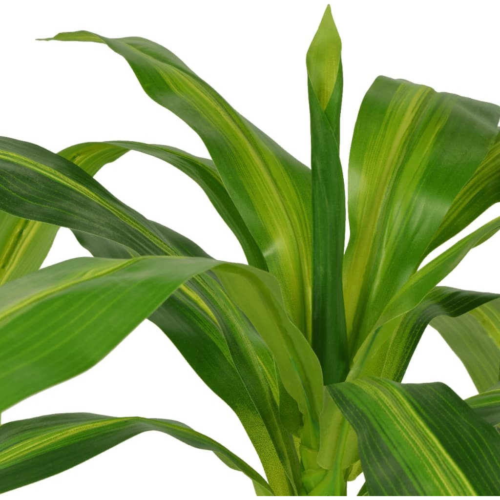 vidaXL Artificial Dracaena Plant with Pot 39.4" Green