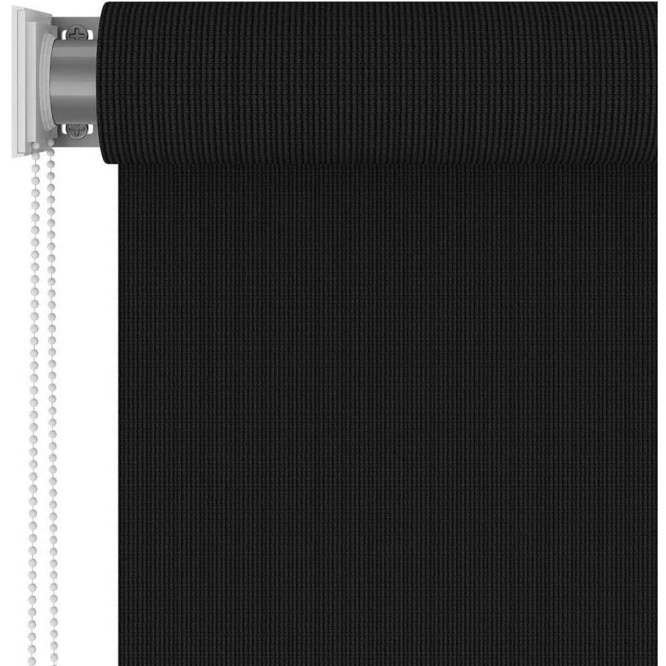 vidaXL Outdoor Roller Blind 70.9&quotx90.6" Black