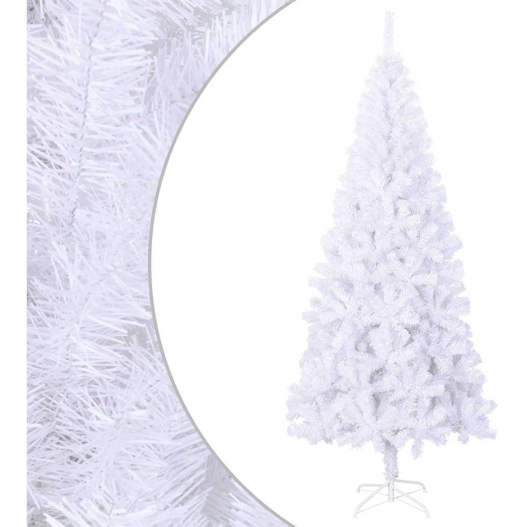 vidaXL Artificial Christmas Tree L 8 ft White