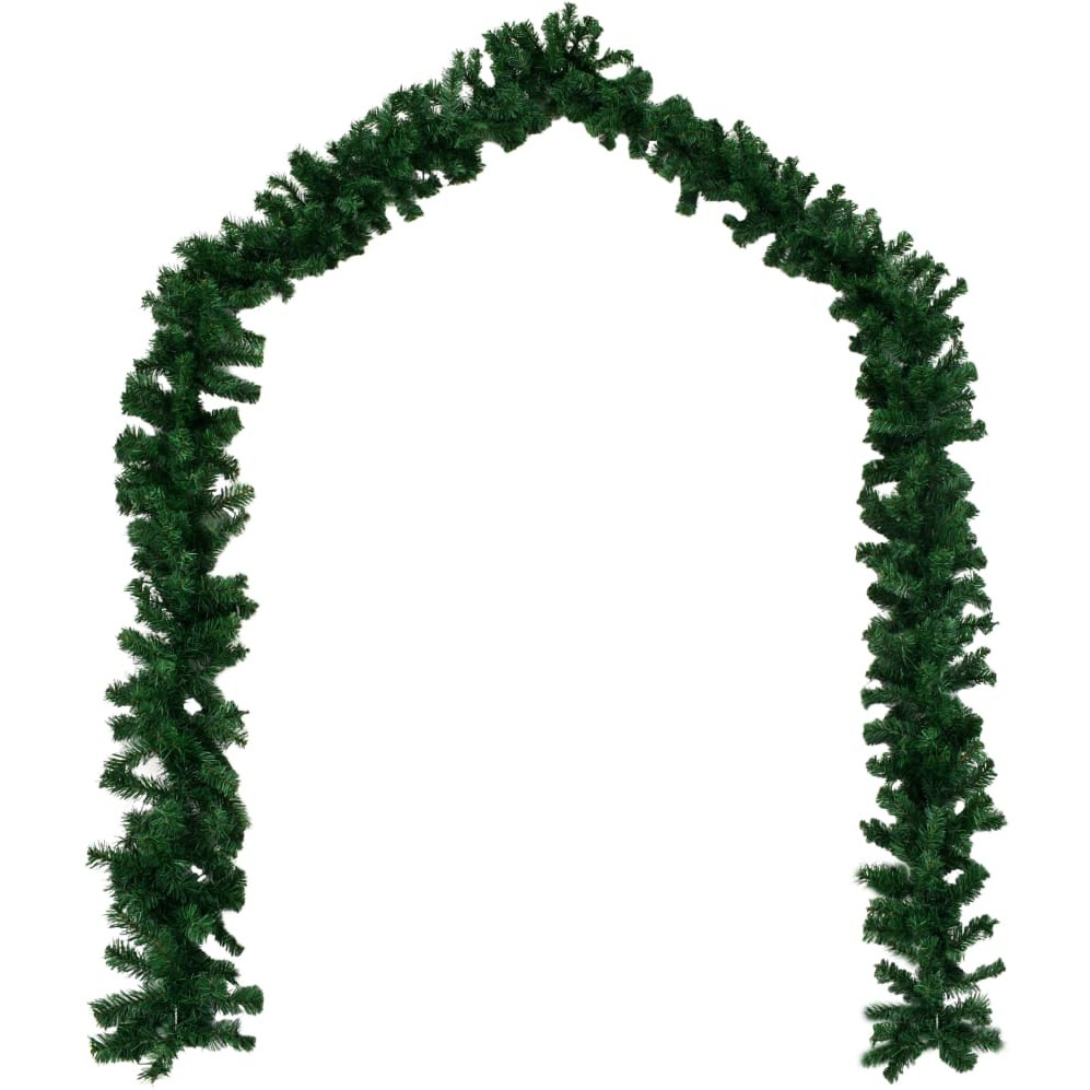 vidaXL Christmas Garlands 4 pcs Green 106.3" PVC
