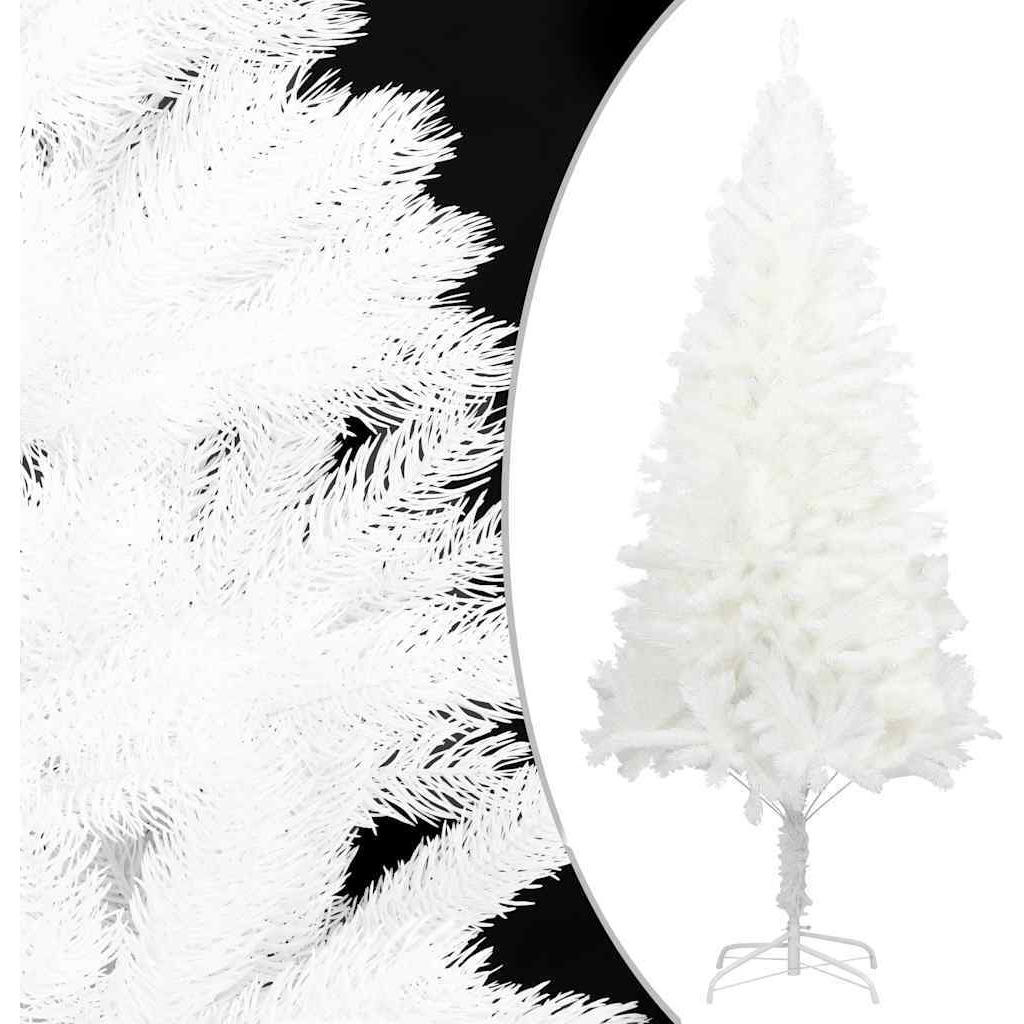 vidaXL Artificial Christmas Tree with LEDs&Ball Set White 94.5"