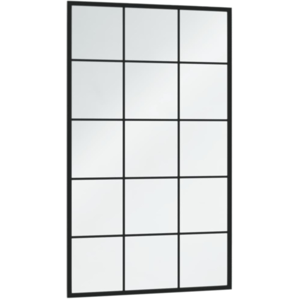 vidaXL Wall Mirror Black 39.4&quotx23.6" Metal