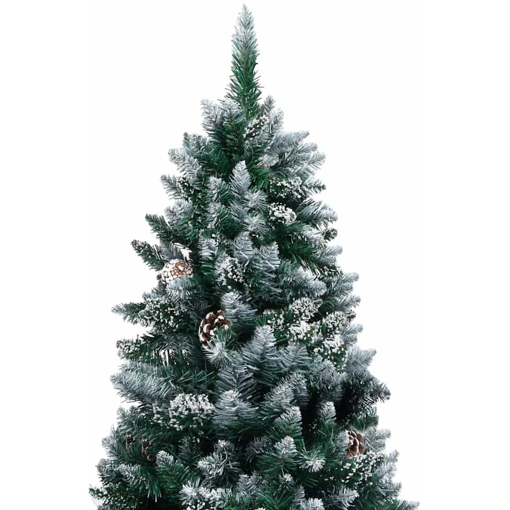 vidaXL Artificial Christmas Tree with LEDs&Ball Set&Pine Cones 94.5"