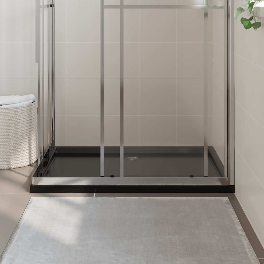 vidaXL Rectangular ABS Shower Base Tray Black 31.5&quotx43.3"