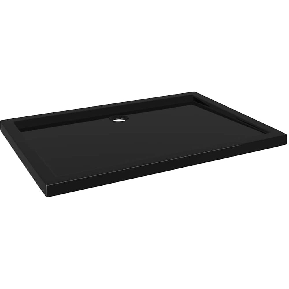 vidaXL Rectangular ABS Shower Base Tray Black 31.5&quotx43.3"