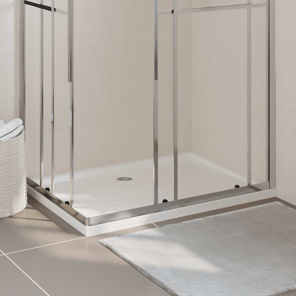 vidaXL Rectangular ABS Shower Base Tray White 31.5&quotx43.3"