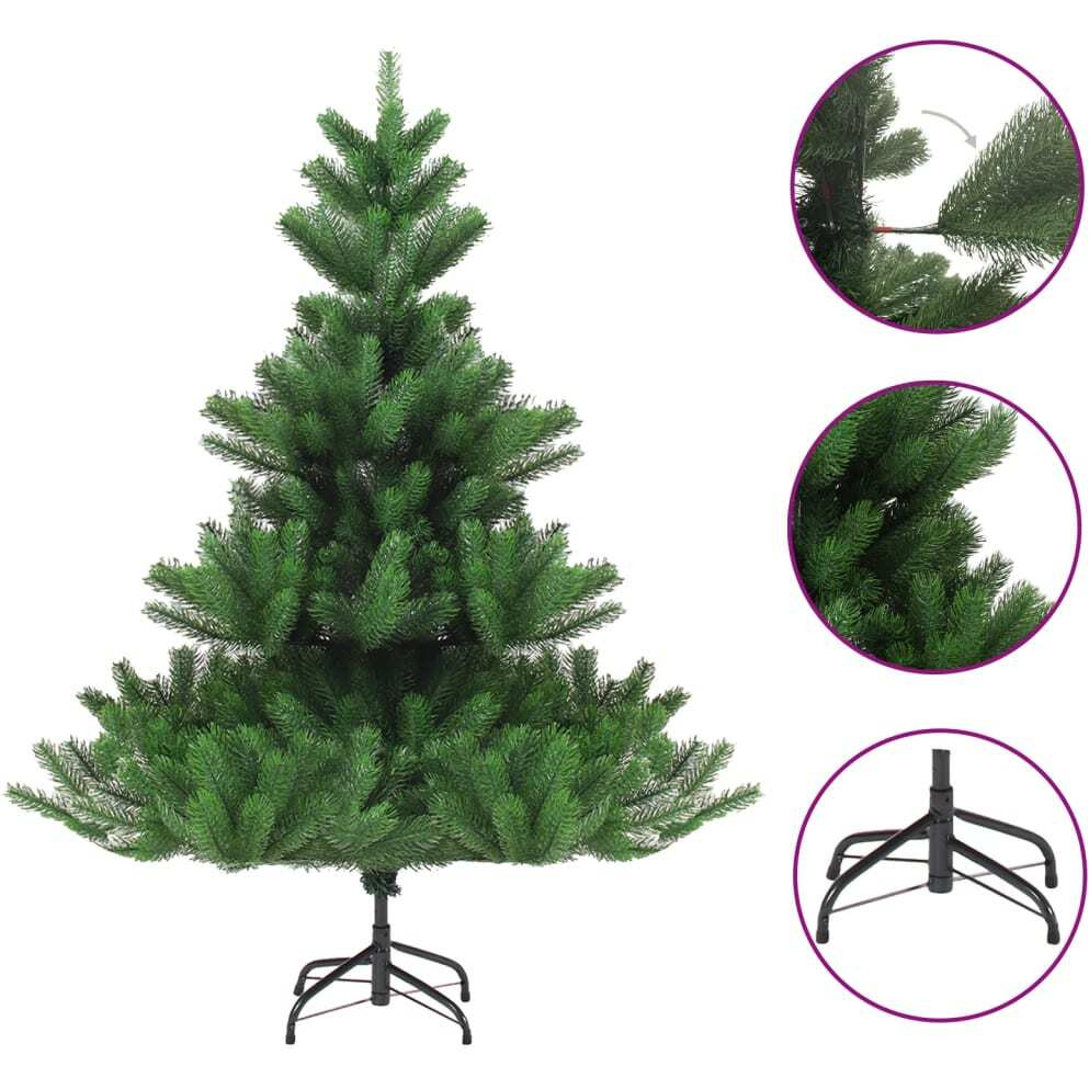 vidaXL Nordmann Fir Artificial Christmas Tree Green 7 ft