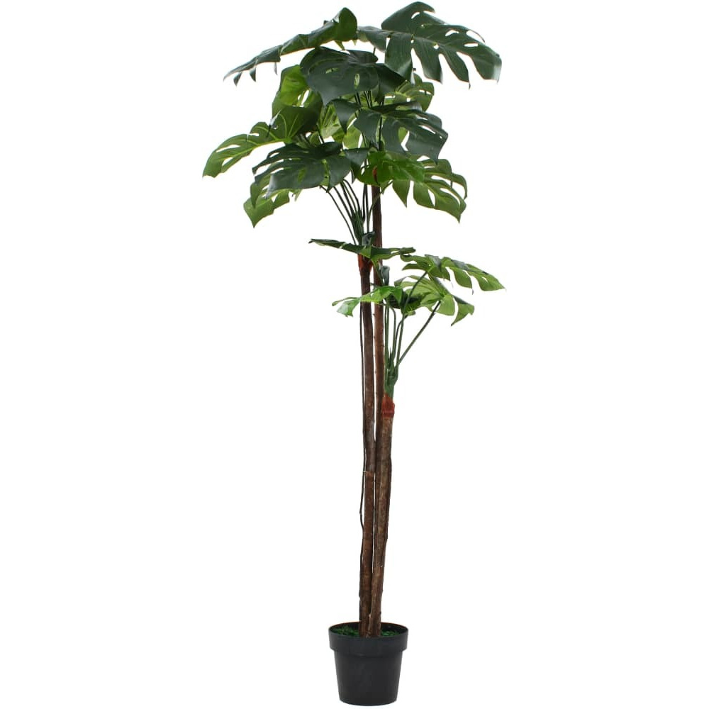vidaXL Artificial Monstera Plant with Pot 67" Green
