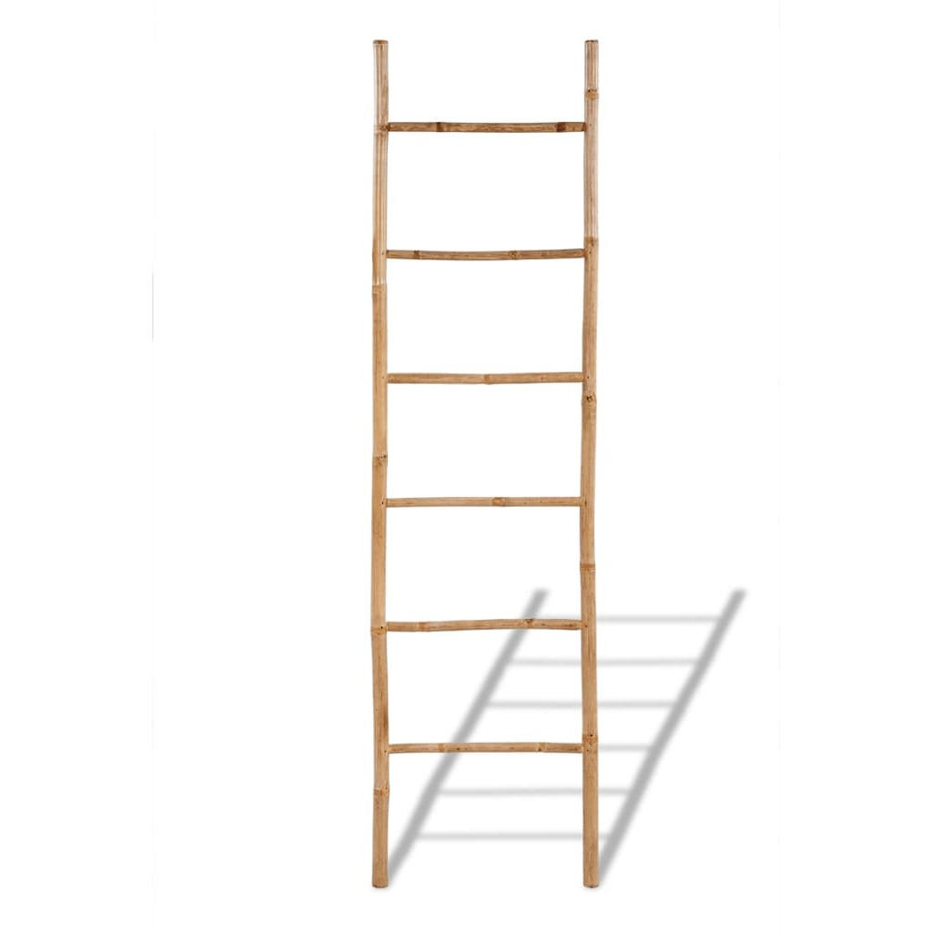 vidaXL Bamboo Towel Ladder with 6 Rungs