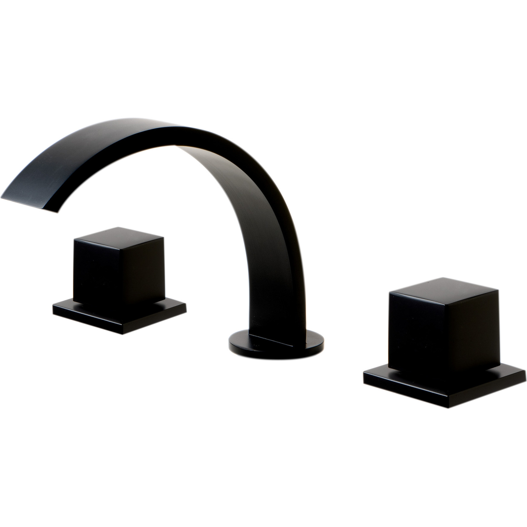 Black Matte Widespread Modern Bathroom Faucet