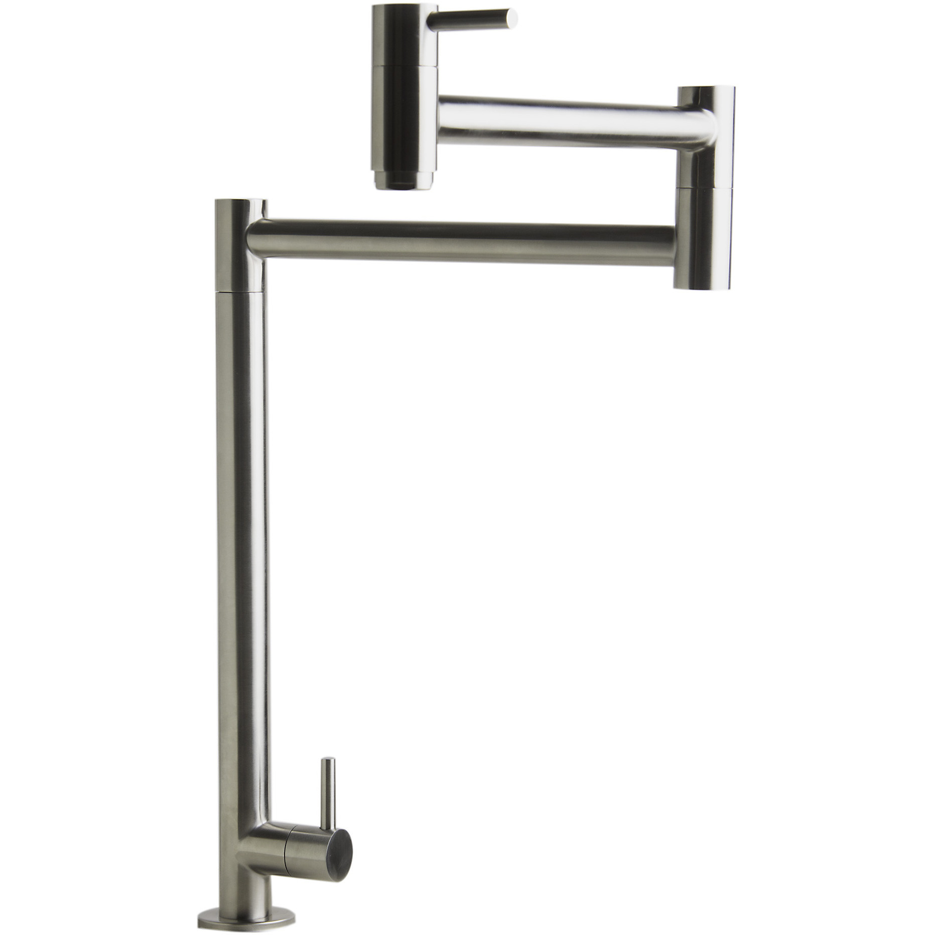 ALFI brand AB5018-BSS Brushed Stainless Steel Retractable Pot Filler Faucet