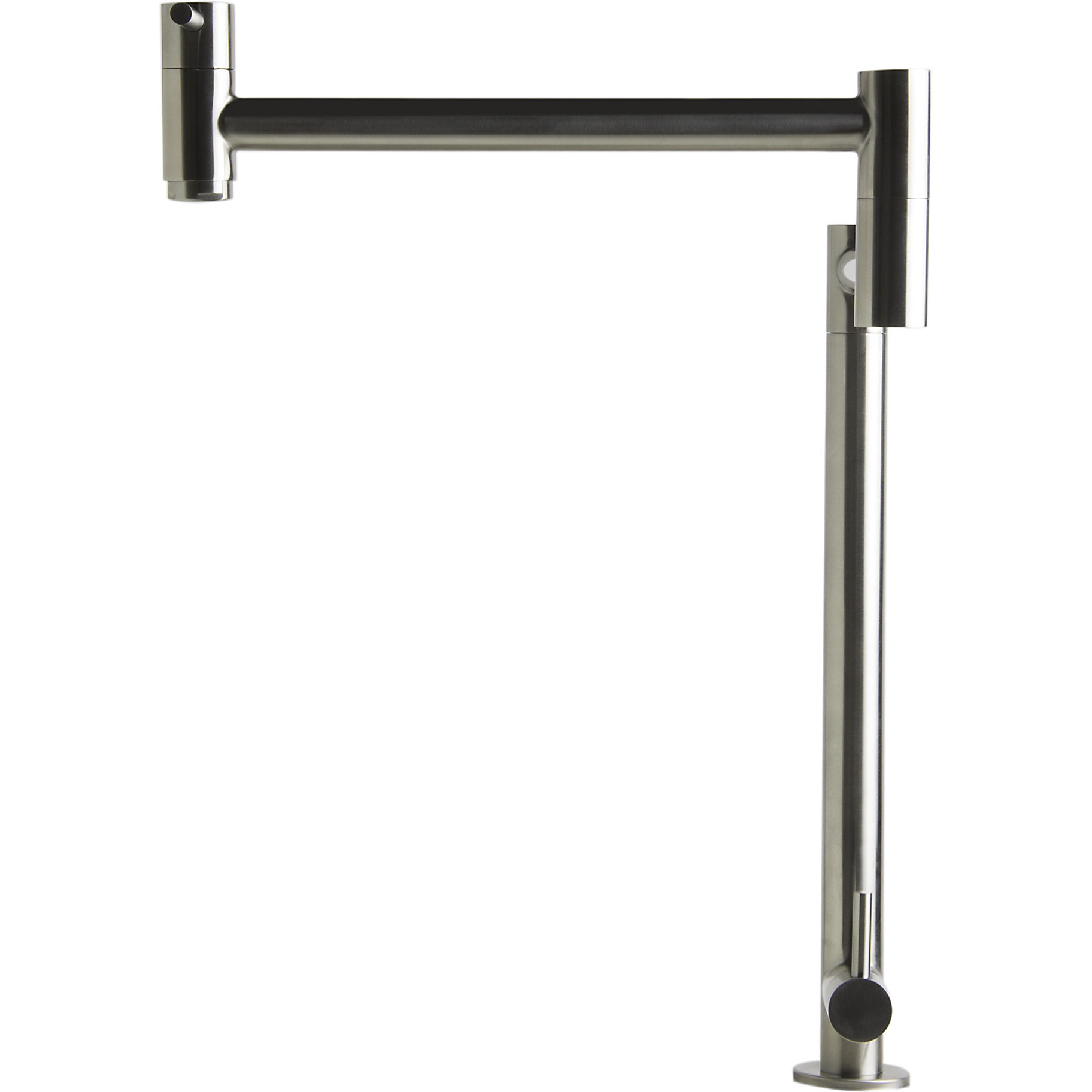 ALFI brand AB5018-BSS Brushed Stainless Steel Retractable Pot Filler Faucet
