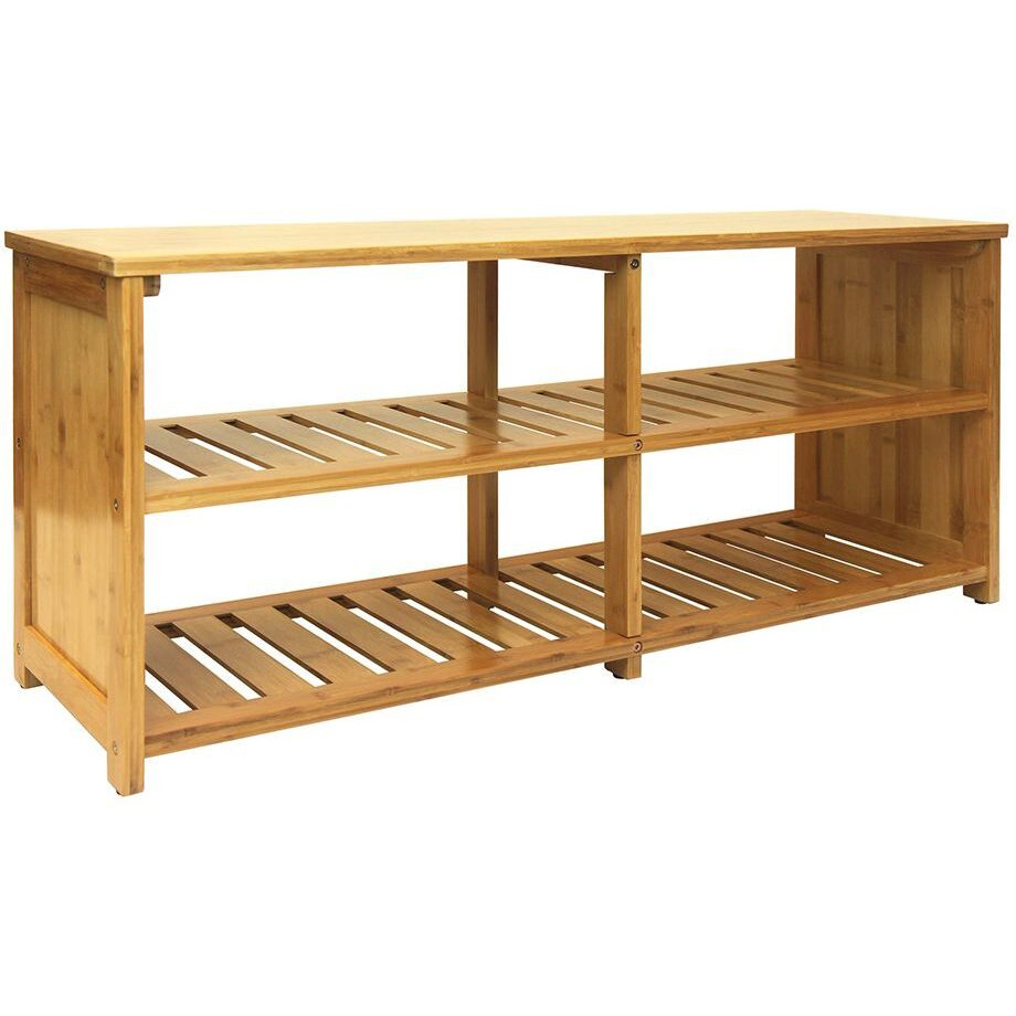 Oceanstar 10-Pair Bamboo Entryway Storage Bench(D0102HHGP12.)