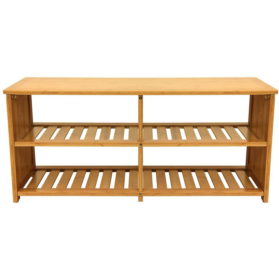 Oceanstar 10-Pair Bamboo Entryway Storage Bench(D0102HHGP12.)
