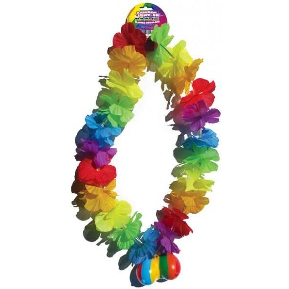 Rainbow Light Up Flower Boobie Necklace(D0102H5GWUG.)