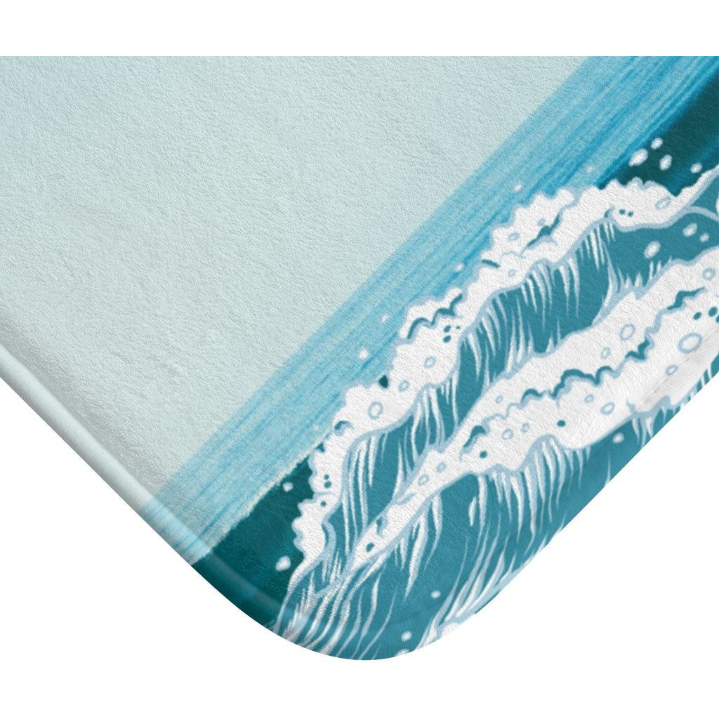 Ocean Waves Bath Mat(D0102HPKWYW.)