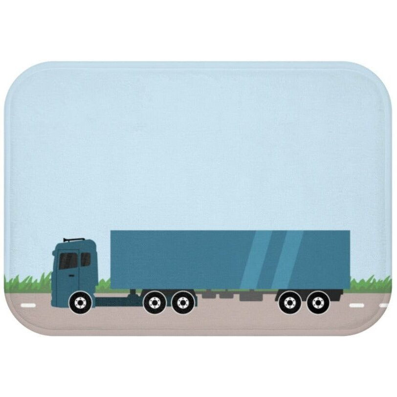 Truck On The Road Bath Mat(D0102HPKWYV.)