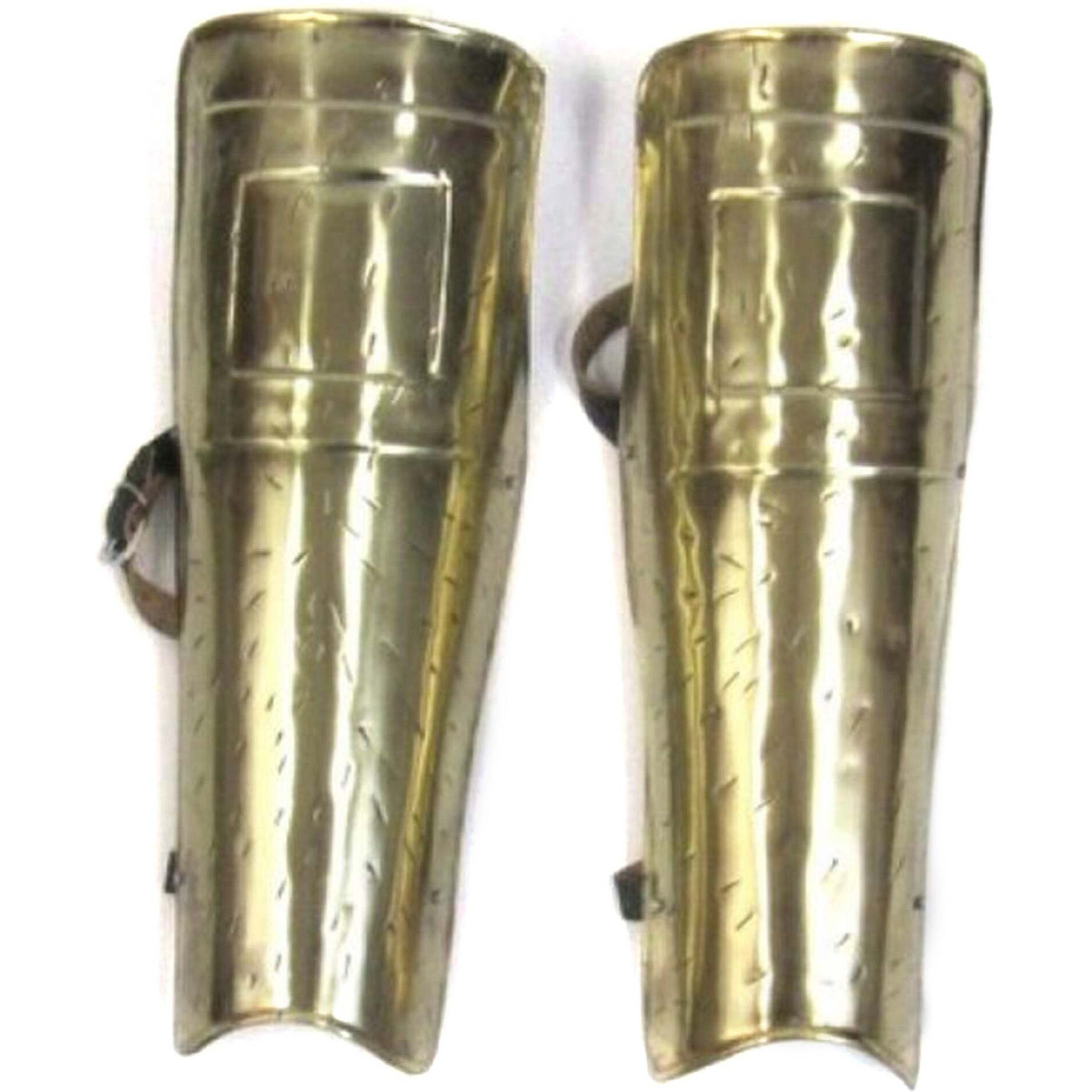 IR 80742 - SPARTAN GREAVES-BRASS ANTIQUE* *