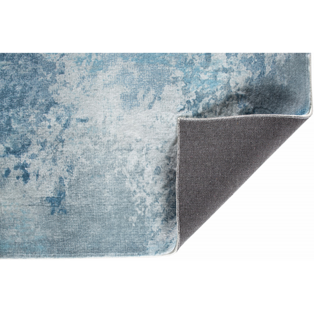 6 x 9 Blue White Abstract Sky Area Rug