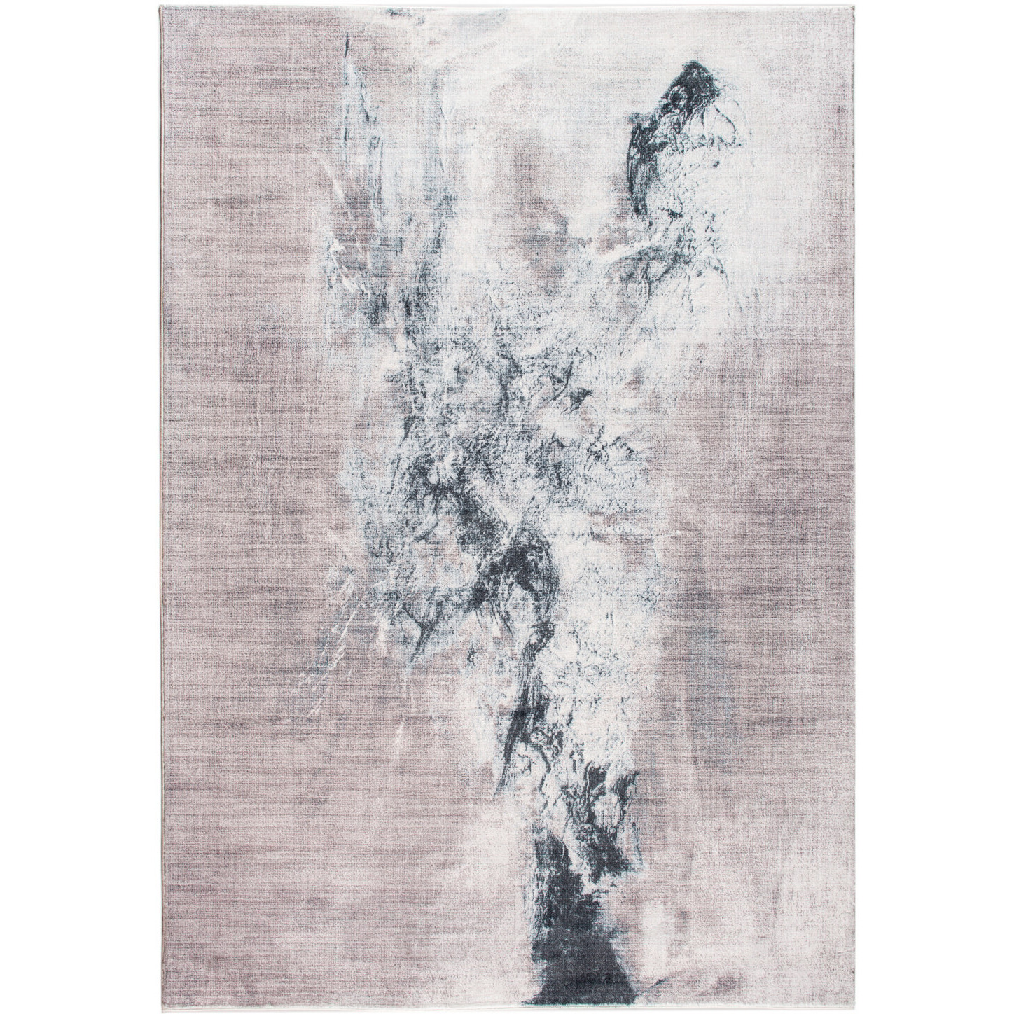 5 x 8 Sand Abstract Splash Modern Area Rug
