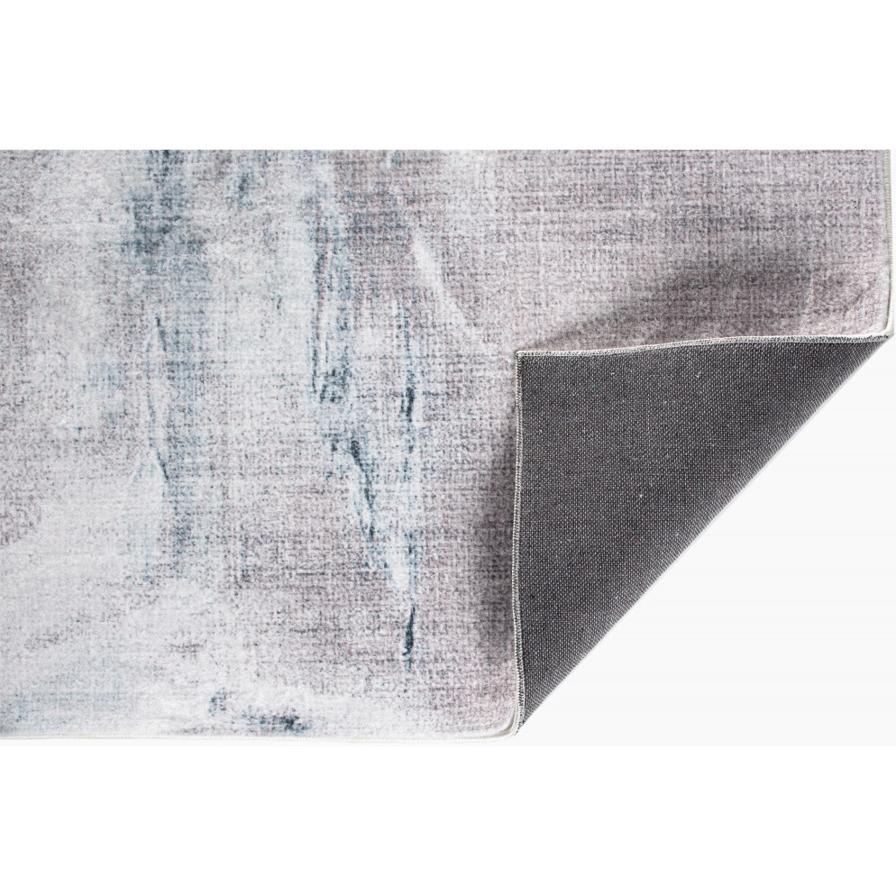 5 x 8 Sand Abstract Splash Modern Area Rug