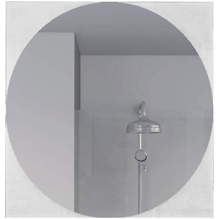 Contemporary Looking Glass Square Shape Interior Mirror