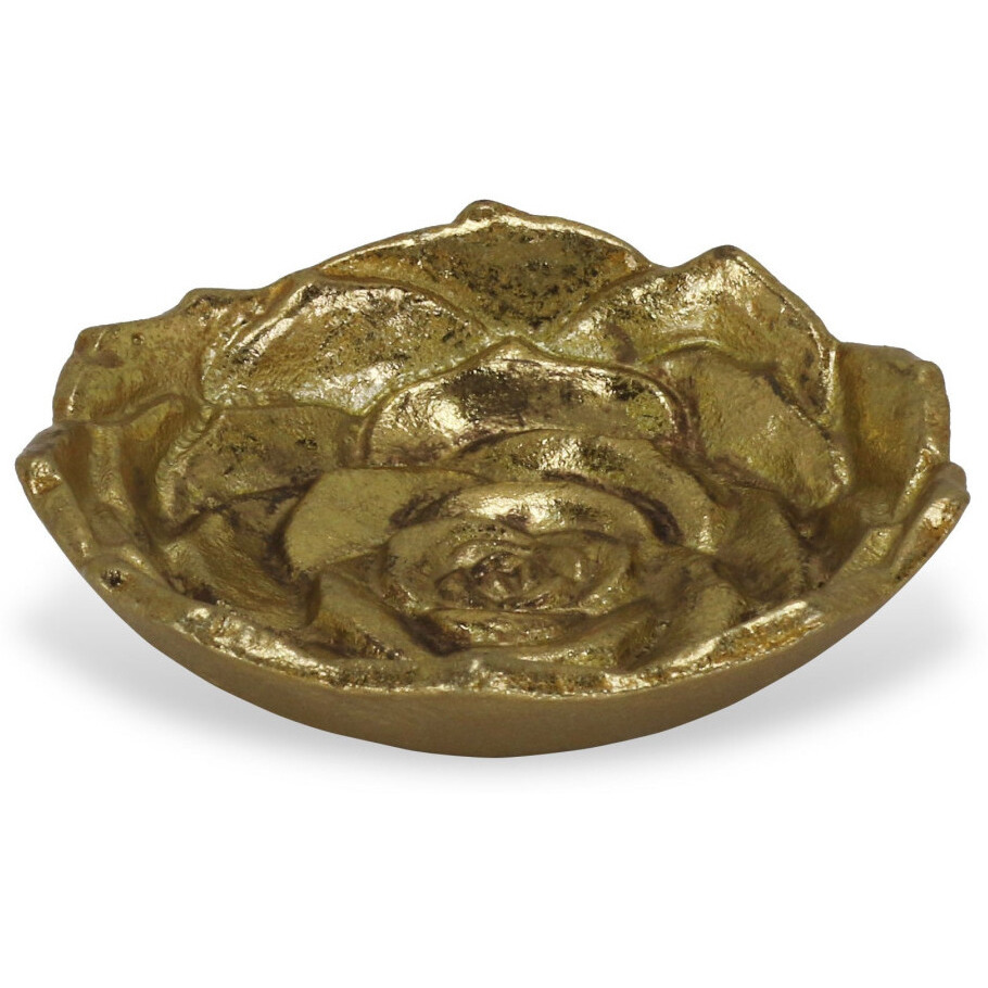 5" Gold Novelty Metal Handmade Tray